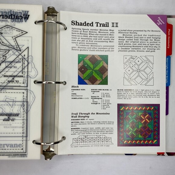 Vintage 1990 Georgia Bonesteel's Spinning Spools Pattern Club For Quilters Vol 1 - Picture 11 of 16
